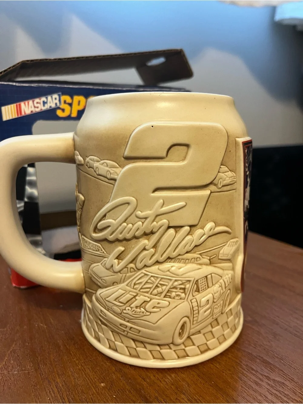 Dram Tree NASCAR Rusty Wallace #2 Hoffbrau Sportsteins Stein w/ Box